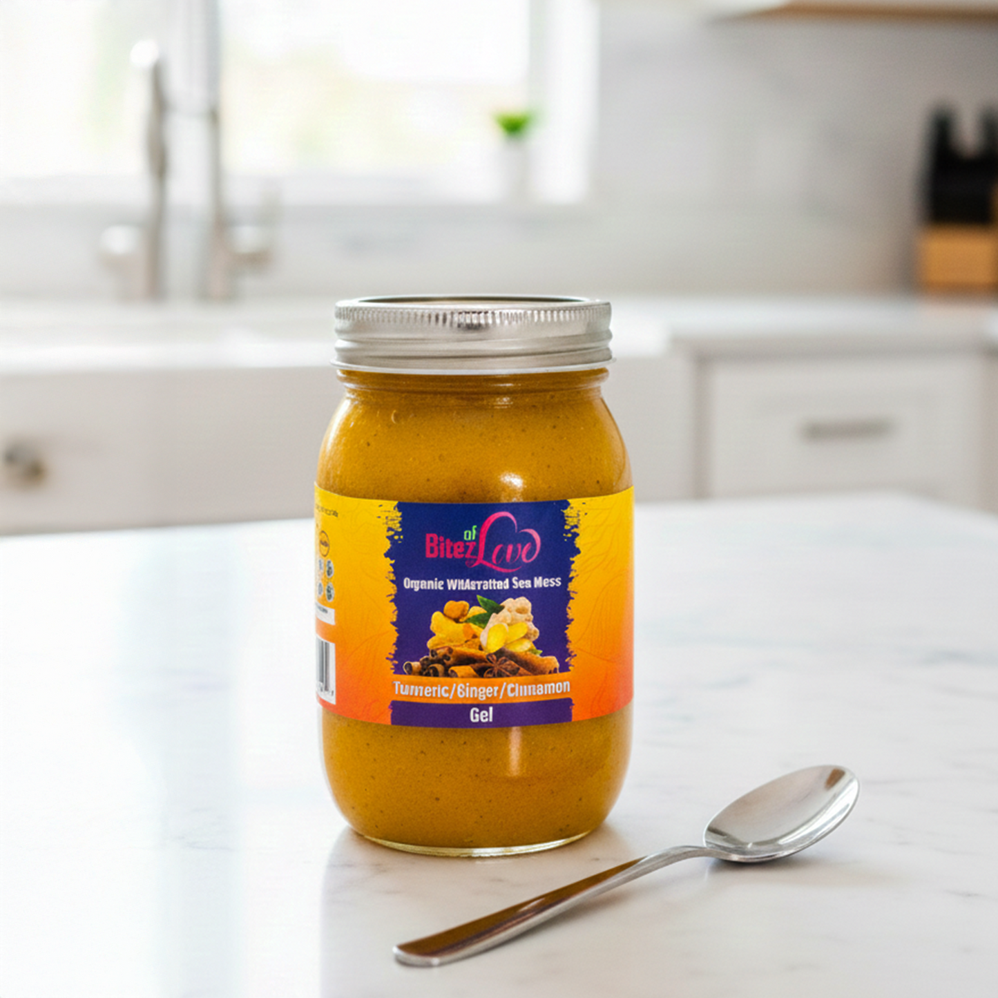 Bitez Wildcrafted Ginger, Turmeric & Cinnamon Sea Moss Gel