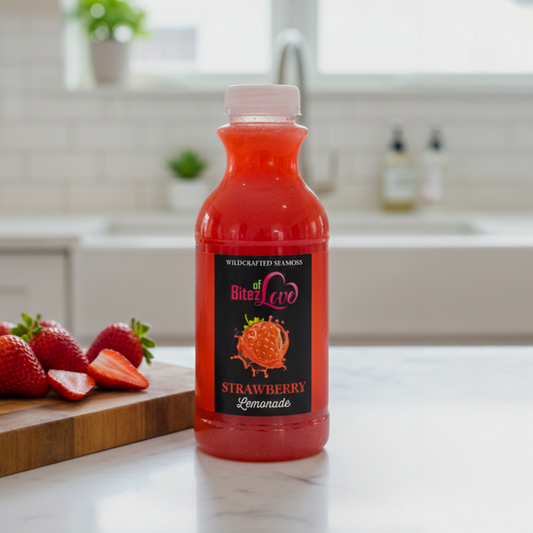 Bitez Wildcrafted Strawberry Sea Moss Lemonade